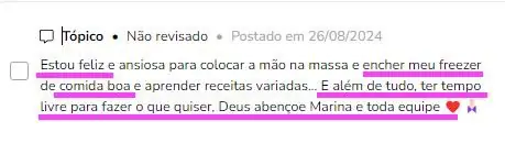 Print: leveza, alegria e satisfação em ter mais tempo